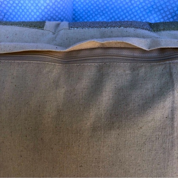 Lumbar Pillow Gold, Copper & Silver Metallic Accent - Picture 6 of 7